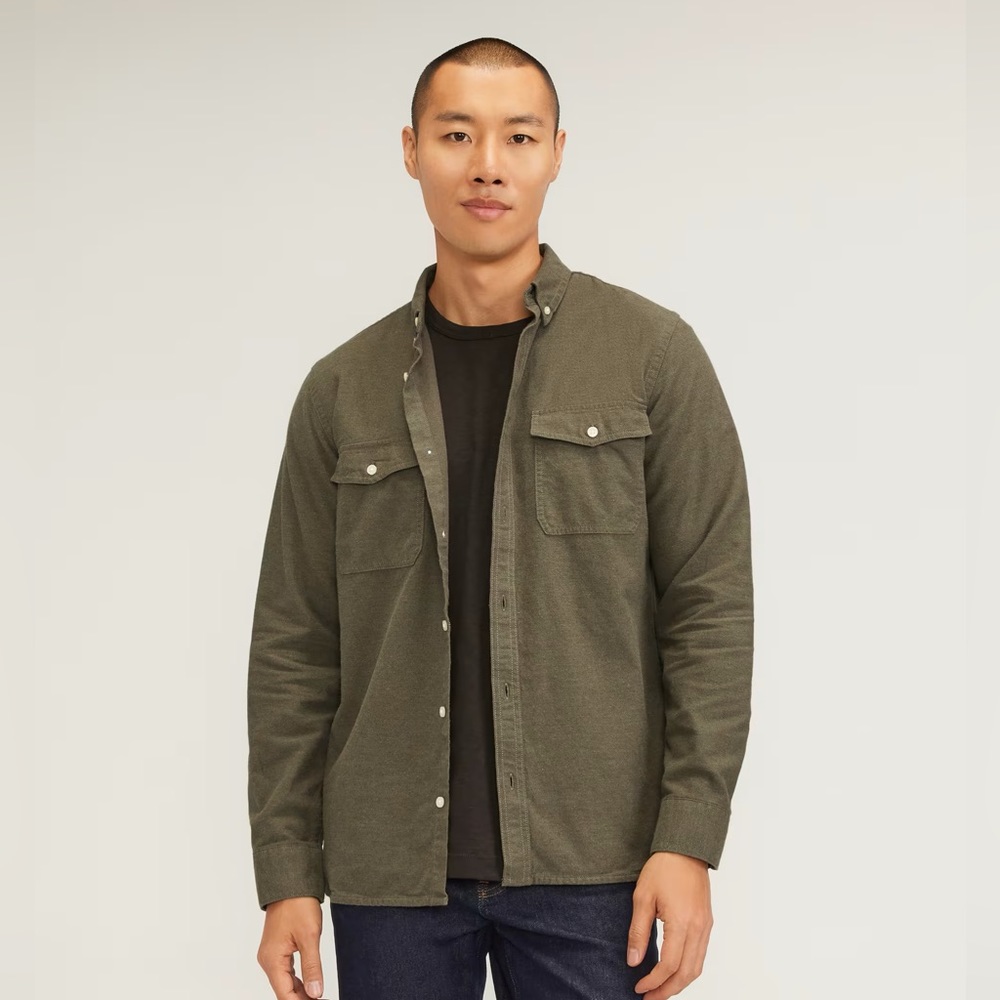 Everlane brushed flannel shirt